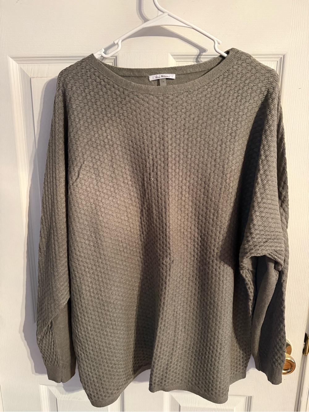Milano Olive Textured Crewneck Sweater - Men